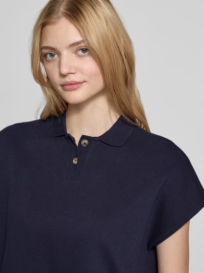 Marc O'Polo Denim Poloshirt met korte knoopsluiting Marineblauw - 3