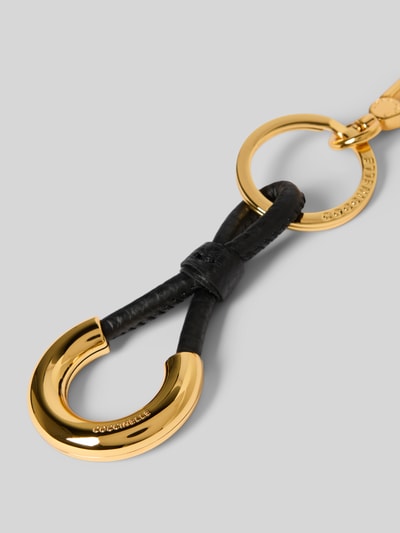 Coccinelle Schlüsselanhänger mit Label-Gravur Modell 'LISBET' Black 2