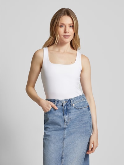 Vero Moda Top mit U-Ausschnitt Weiss 4