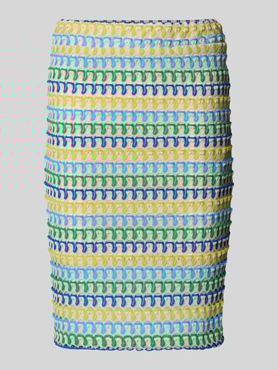 Rich & Royal Knielange rok met elastische band Blauw - 2