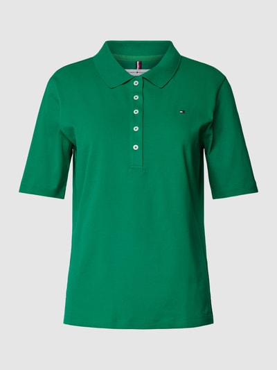 Tommy Hilfiger Koszulka polo z krótką listwą guzikową Zielony 2