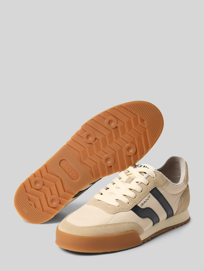 GANT Sneaker aus Leder-Mix mit Logo-Detail Modell 'Baylle' Taupe 4