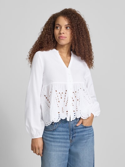 ONLY Regular Fit Bluse aus reiner Baumwolle Modell 'DEWINA' Weiss 4