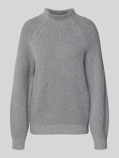 Tom Tailor Regular Fit Strickpullover aus Baumwoll-Mix mit Woll-Anteil Hellgrau 2