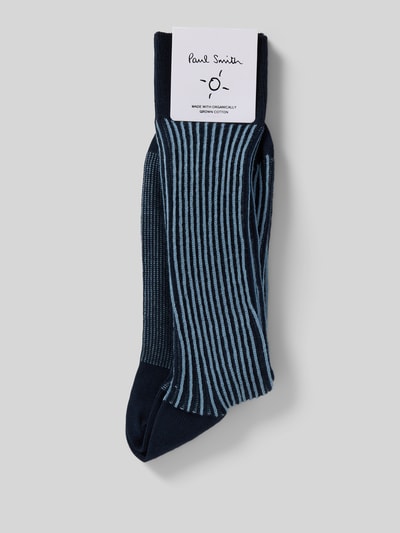 PAUL SMITH Socken mit geripptem Abschluss Marine 3