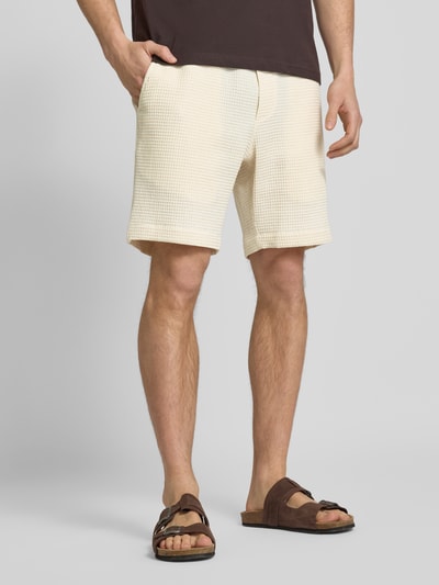 Strellson Regular Fit Shorts mit Strukturmuster Modell 'Hiro' Offwhite 4