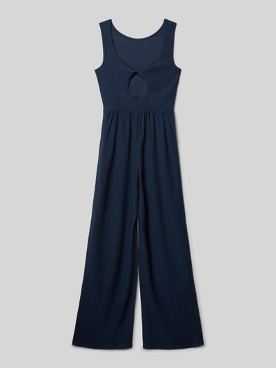 Produktfoto, Regular Fit Jumpsuit ohne Ärmel von s.Oliver RED LABEL, jednolity kolor, krój regular fit, okrągły dekolt, szerokie ramiączka, materiał jacquard