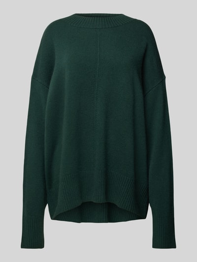 BOSS Oversized gebreide pullover met ribboorden, model 'Finfi' Flessengroen - 1