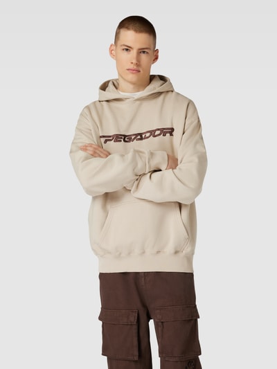 Pegador Oversized hoodie met labelstitching Offwhite - 4