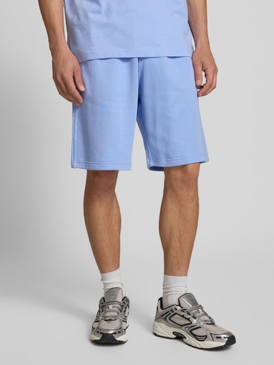 CHAMPION Relaxed fit sweatbermuda met logostitching, model 'ICONS' Lichtblauw - 4