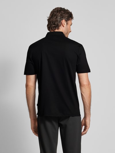 BOSS Slim Fit Poloshirt mit Label-Patch Modell 'Parris' Black 5