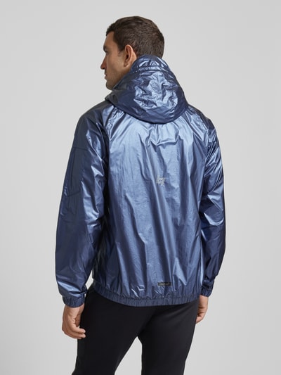 EA7 Emporio Armani Jacke mit Label-Print Metallic Blue 5