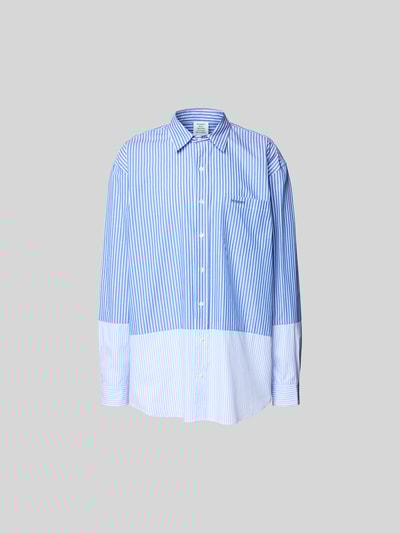 VETEMENTS Relaxed Fit Freizeithemd mit Brusttasche Hellblau 2