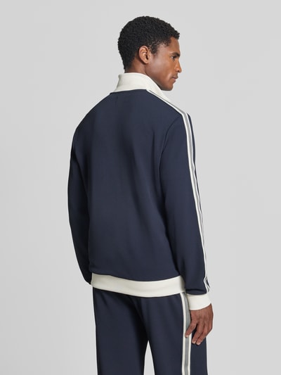 MCNEAL Slim Fit Sweatjacke mit Strukturmuster Dunkelblau 5