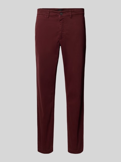 BOSS Orange Regular Fit Chino aus Baumwoll-Mix Bordeaux 2