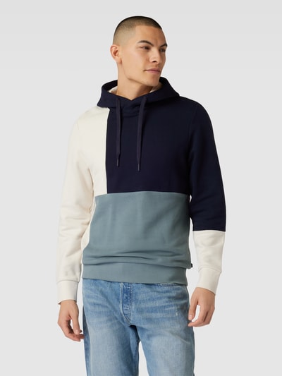 Tom Tailor Hoodie met labeldetail Donkerblauw - 4