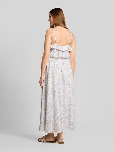 Tom Tailor Denim Schmales Kleid mit Leinen-Anteil Weiss 5