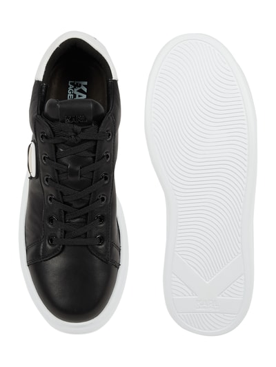 Karl Lagerfeld Lederen sneaker Zwart - 4