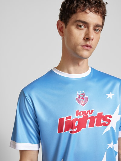 Low Lights Studios T-Shirt mit Label-Print Modell 'ALLSTARS FOOTBALL' Hellblau 3