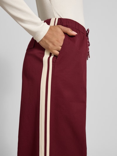 JAKE*S STUDIO WOMAN Sweathose mit elastischem Bund und Tunnelzug Bordeaux 3