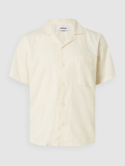 Minimum Koszula casualowa o kroju regular fit z bawełny ekologicznej model ‘Nantes’ Złamany biały melanż 2