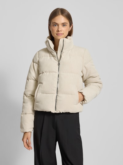 Only Kurtka pikowana o pudełkowym kroju ze sztruksu model ‘NEWDOLLY’ Écru 4