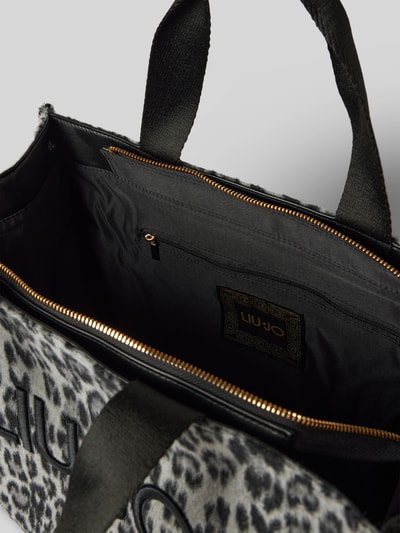 Liu Jo White Tote Bag mit Label-Detail Black 5