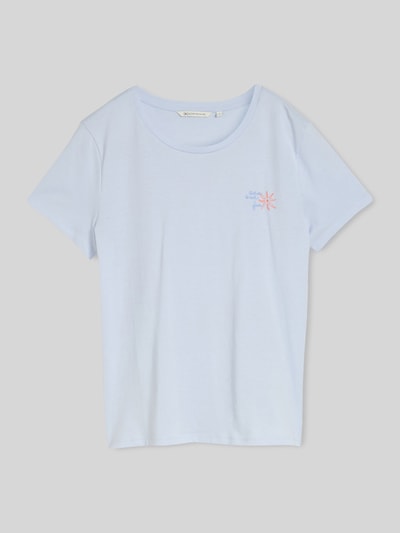 Tom Tailor Denim regular fit T-shirt van puur katoen Lichtblauw - 2