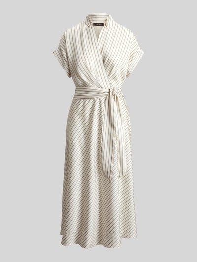Lauren Ralph Lauren Tailliertes Hemdblusenkleid mit Bindegürtel Ecru 2
