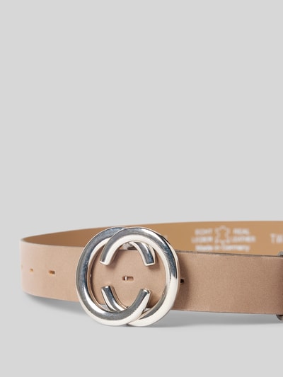 Vanzetti Leren riem met pinsluiting Taupe - 2