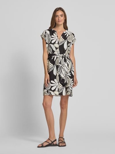 s.Oliver RED LABEL Relaxed Fit Minikleid aus Viskose-Mix Black 1
