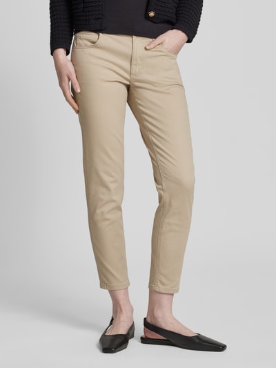 Angels Slim fit jeans met verkort model, model 'ORNELLA' Zand - 4