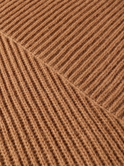 OPUS Schal mit Woll-Anteil in Strick-Optik Dunkelbraun 2