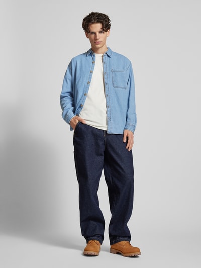 Redefined Rebel Regular Fit Jeanshemd mit Modell 'LEO' Hellblau 1