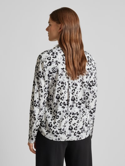 ICHI Regular fit overhemdblouse met deelnaden, model 'VALOR' Lichtgrijs - 5