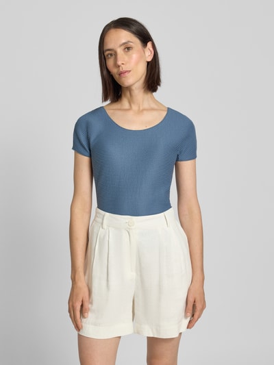Emporio Armani T-Shirt mit Rundhalsausschnitt Rauchblau 4