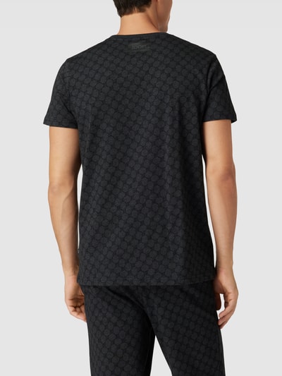 JOOP! Collection T-shirt met all-over motief Antraciet gemêleerd - 5