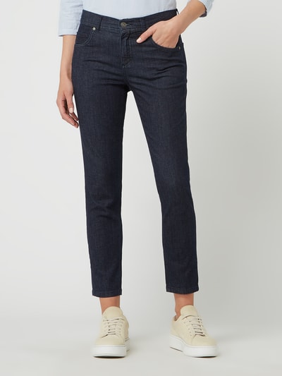 Angels Cropped Jeans mit Stretch-Anteil Modell 'Ornella' Dunkelblau 4