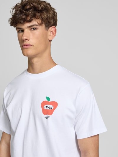 Levi's® T-Shirt mit Motiv- und Label-Print Weiss 3