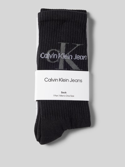 CK Calvin Klein Socken mit Label-Print Black 3