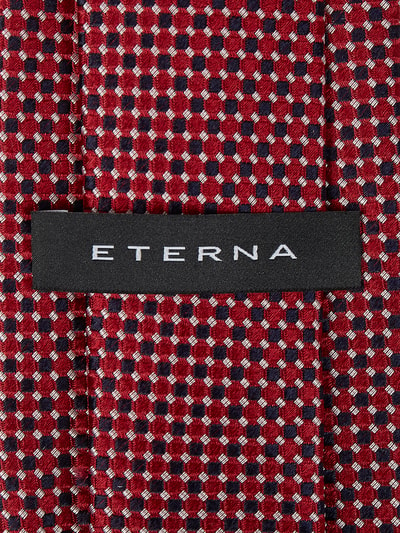 Eterna Slim Fit Stropdas van zijde (7,5 cm) Rood - 2