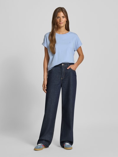 Armedangels Regular fit T-shirt van puur katoen, model 'DAARA' Lichtblauw - 1