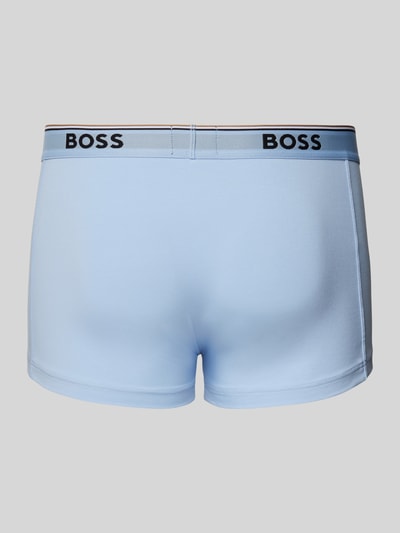 BOSS Boxershort met elastische band met logo in een set van 3 stuks Blauw - 3