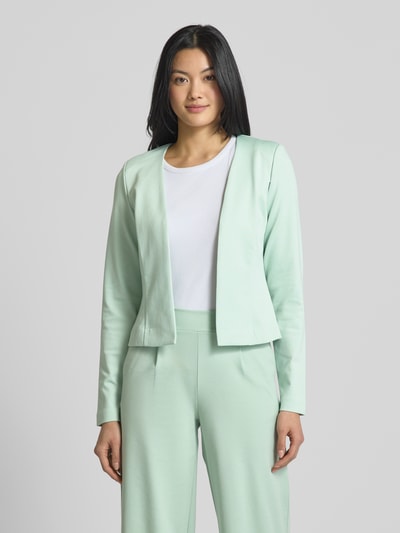 ICHI Blazer met opengewerkte voorkant, model 'KATE Short' Lichtgroen - 4