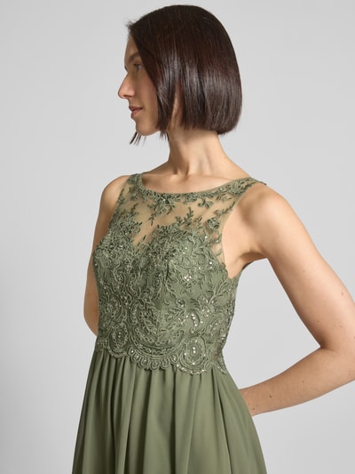 Laona Avondjurk met kant Donkergroen - 3