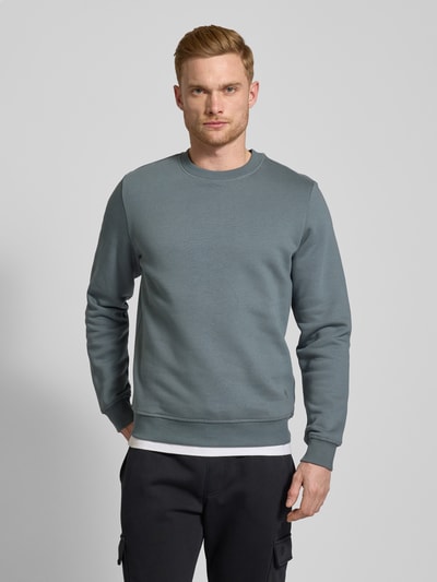 MCNEAL Sweatshirt mit Label-Stitching Rauchblau 4