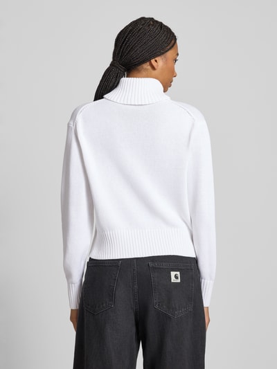 Calvin Klein Jeans Gebreide coltrui, model 'CHENILLE' Wit - 5