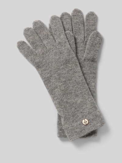 Fraas Kasjmier handschoenen met labelapplicatie Middengrijs - 1