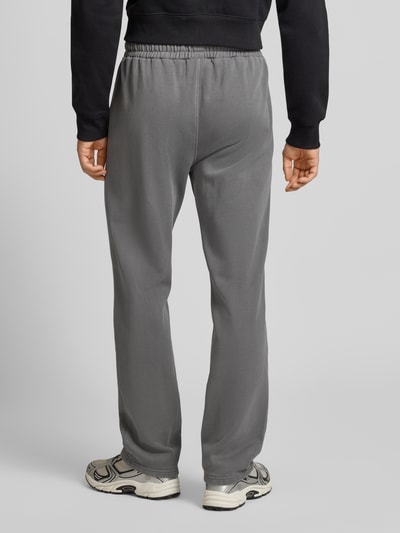 Pegador Sweatpants met labelstitching en steekzakken Antraciet - 5