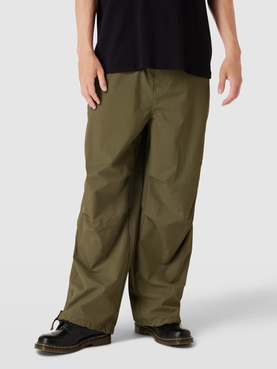 REVIEW Spodnie cargo w stylu parachute Khaki 4